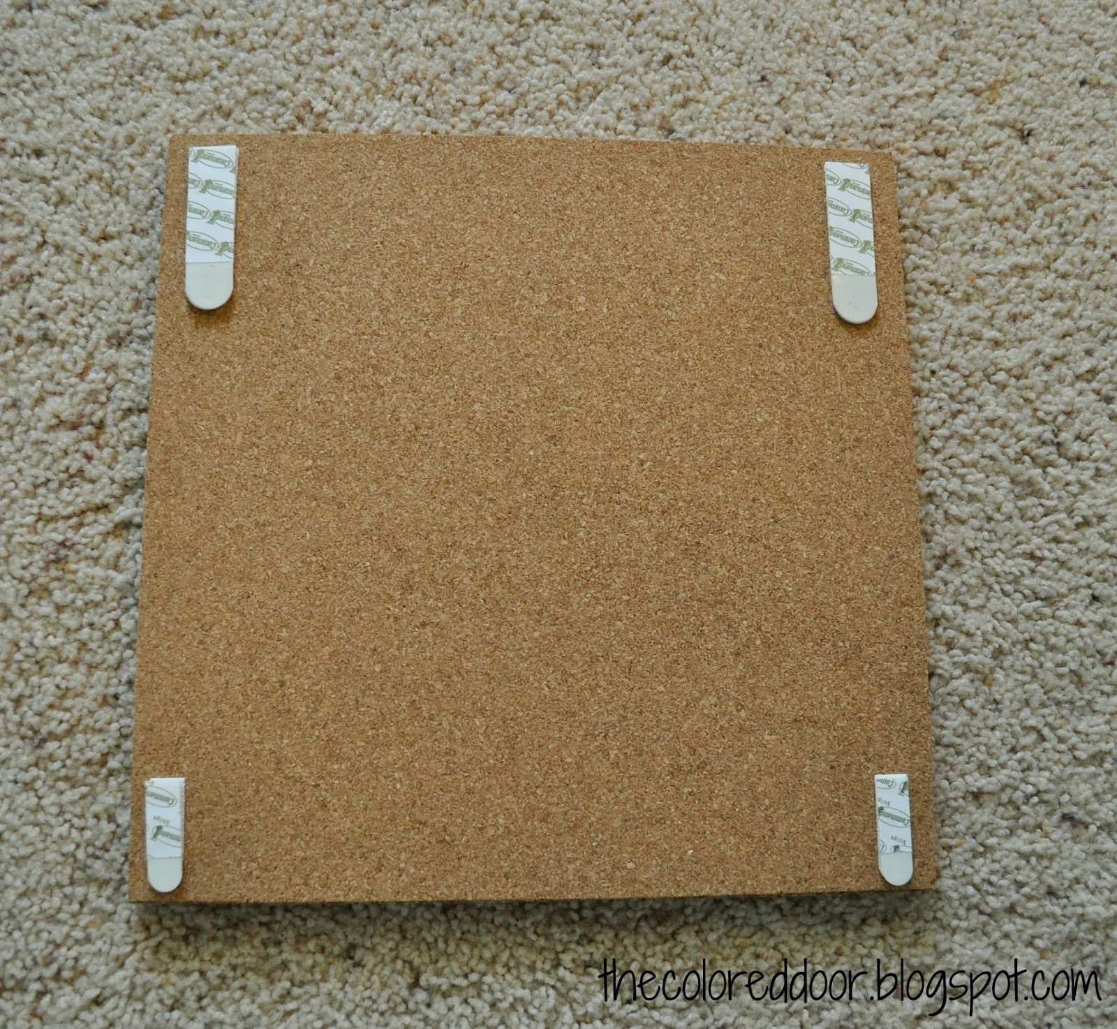 the colored door Cork Board