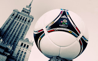Adidas Tango 2012 Ball and Poland Palace of Culture Building HD Wallpaper