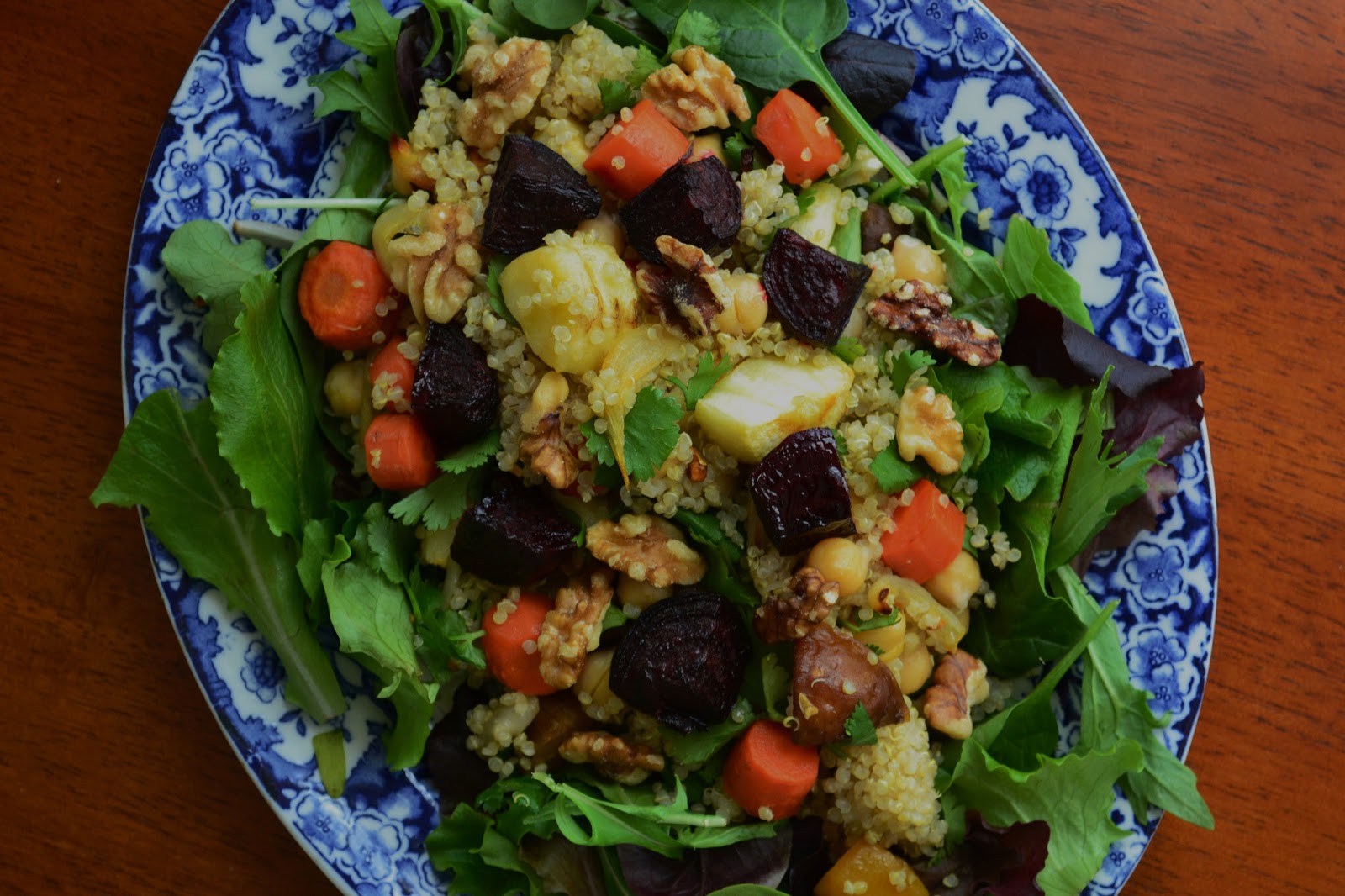 Nourish The Roots Roasted Root Vegetable and Quinoa Salad