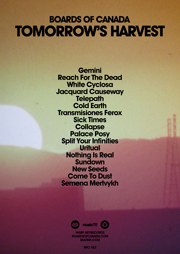 chibalove Boards of Canada 'Tomorrow's Harvest' Poster