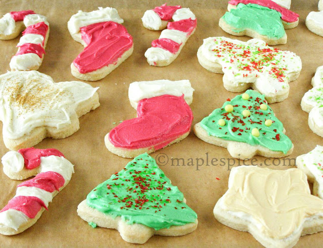 Vegan Christmas Sugar Cookies.