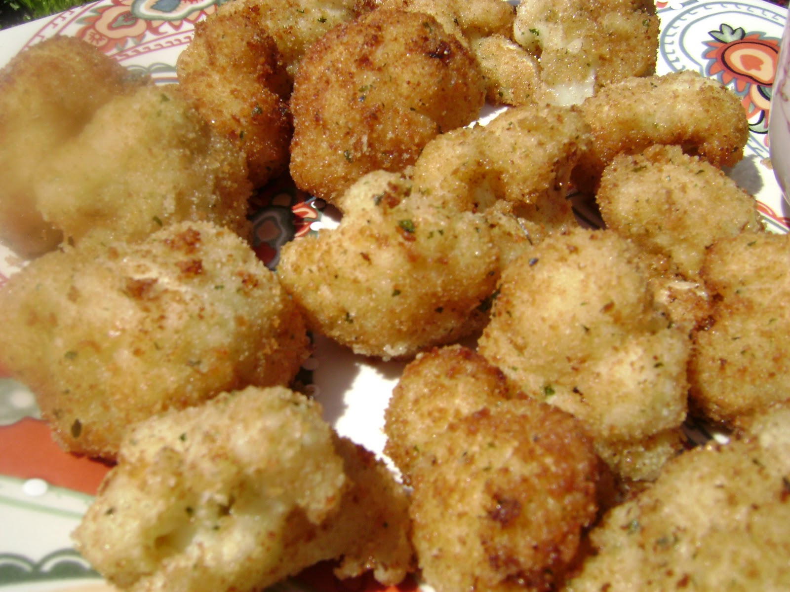 AK's Vegetarian Recipe World Fried Cauliflower with Italian touch