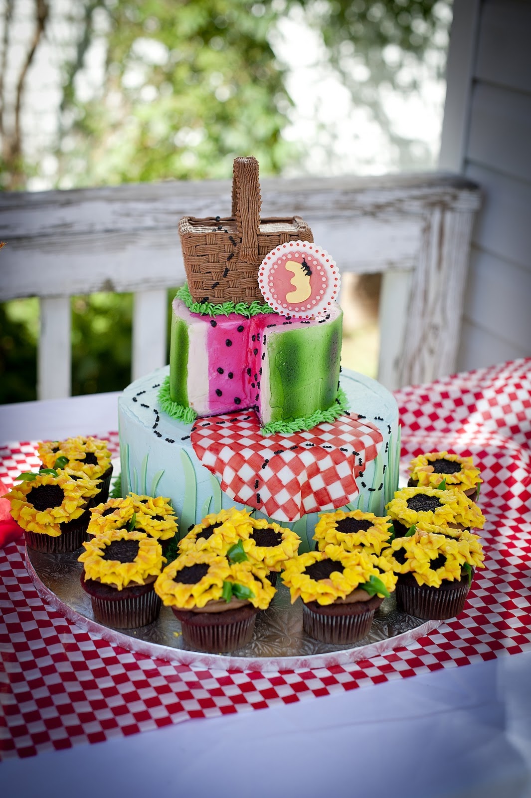 a. party style picnic party cake
