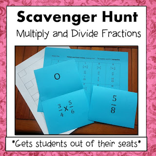 https://www.teacherspayteachers.com/Product/Multiply-and-Divide-Fractions-Scavenger-Hunt-2199625