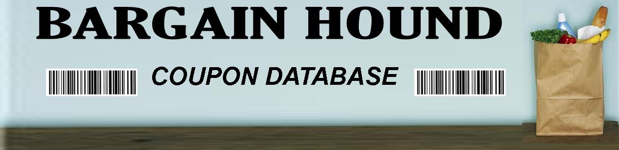 Bargain Hound's Coupon Database