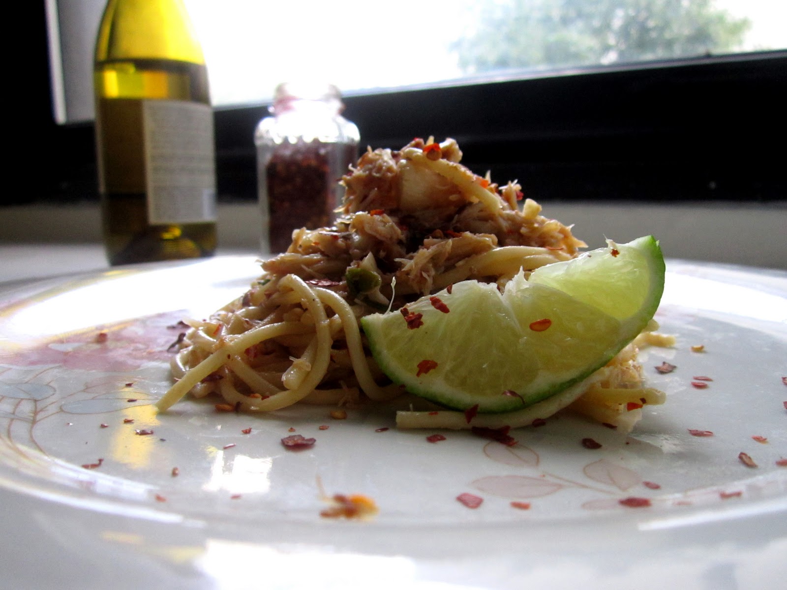 unlike anything i've seen Crab, Chili Flakes & Lime Pasta Taking