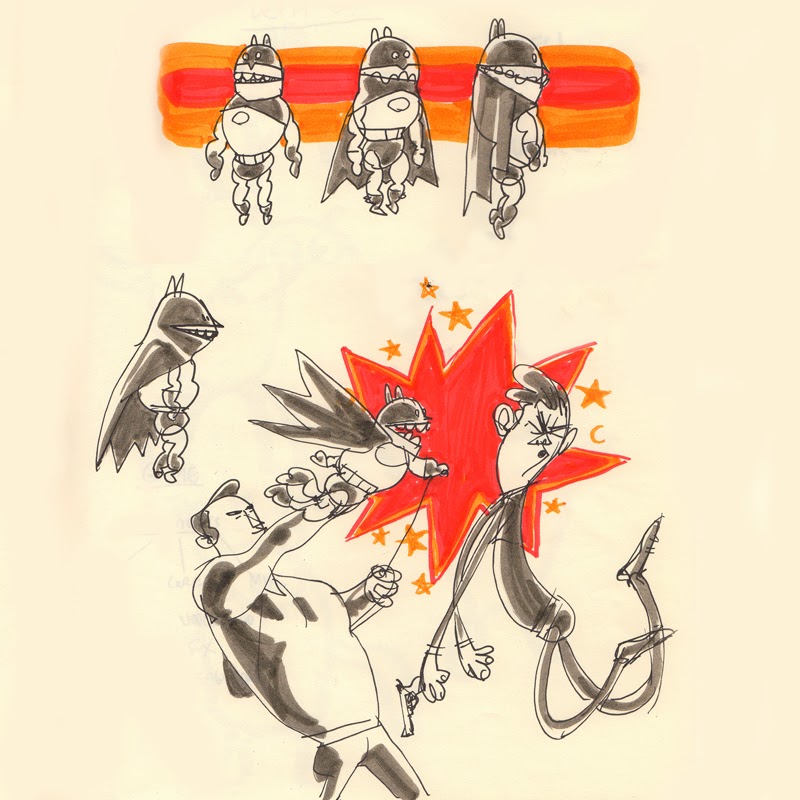 Mike Bear Sketchbook Puppet Batman