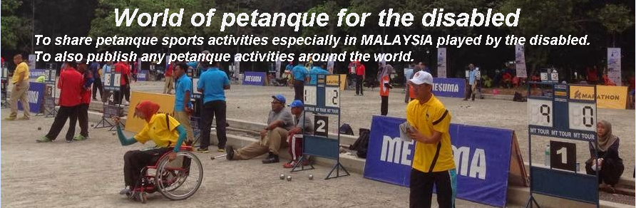 World of petanque for the disabled