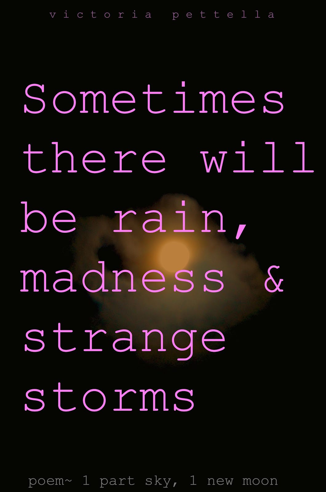poetry here~ 1 part sky, 1 new moon