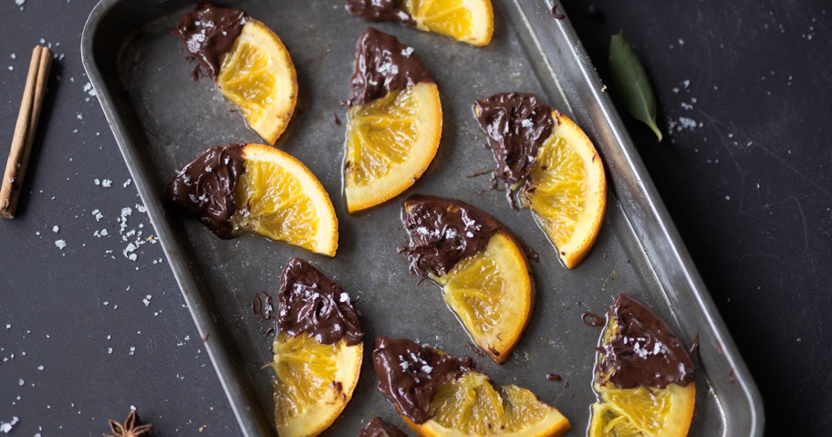 The Hungry Excavator Candied Orange Segments with Dark Chocolate & Sea