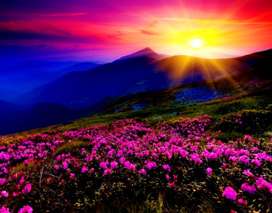 Colorful Mountain Sunrise Beautiful places Best places in the Colorful Mountain Sunrise Beautiful places Best places in the