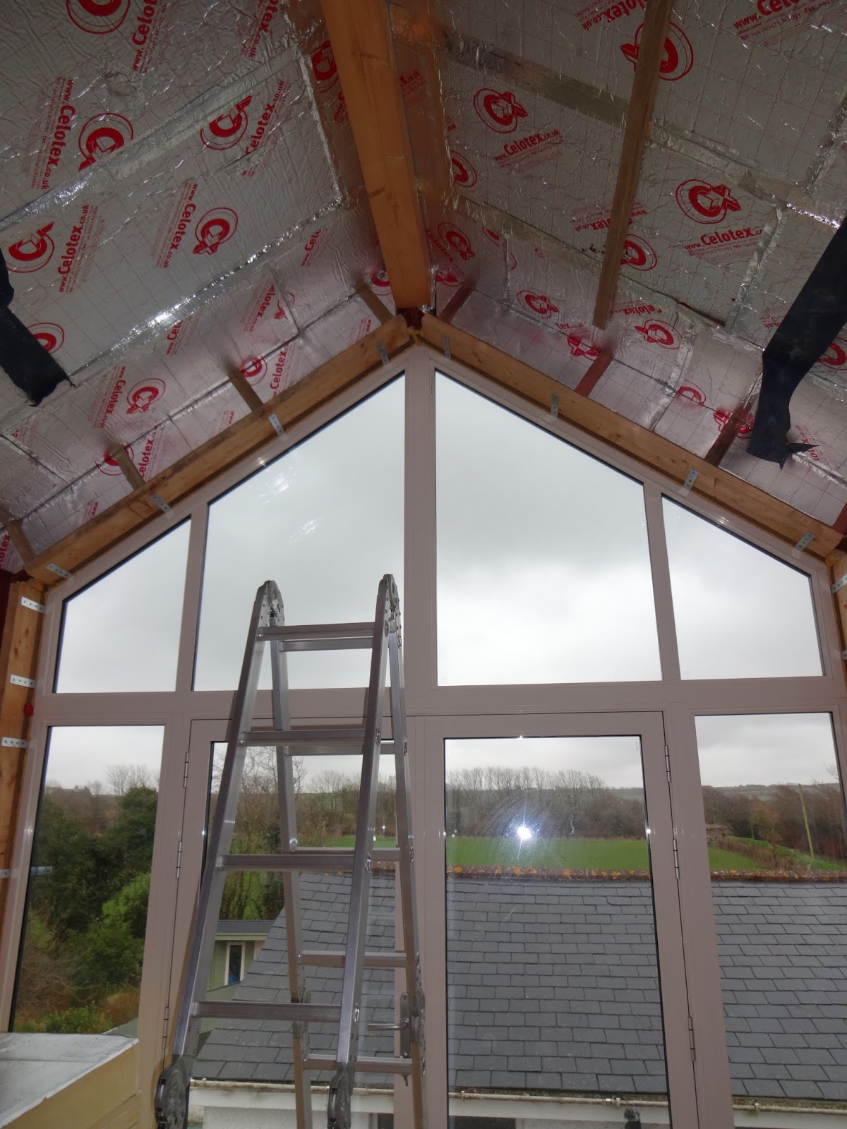 V A S Home Build Boarding Ceilings First Floor Vaulted