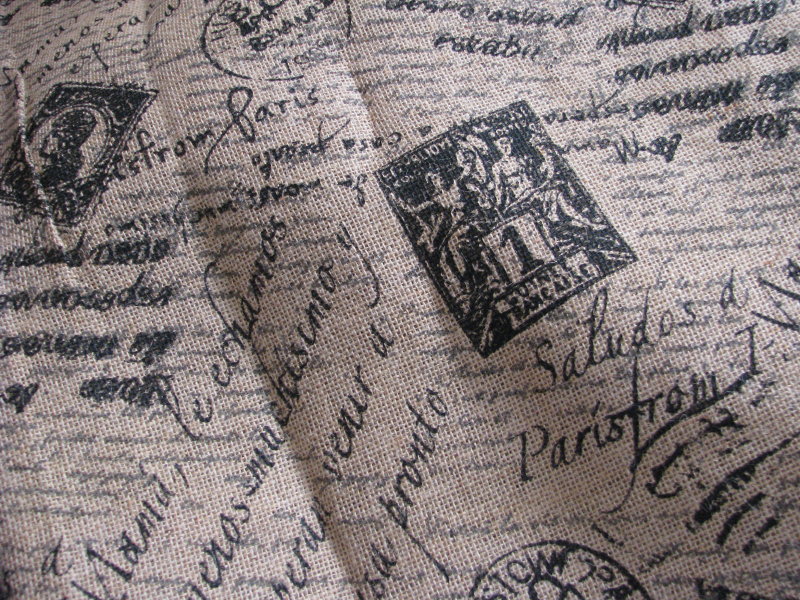 Wayside Treasures Printed burlap at JoAnn Fabric!