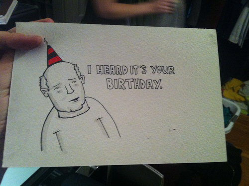 Weird Birthday Card