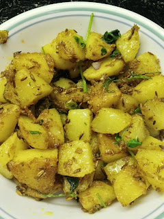 Jeera Aloo,Potatoes cooked with exotic spices