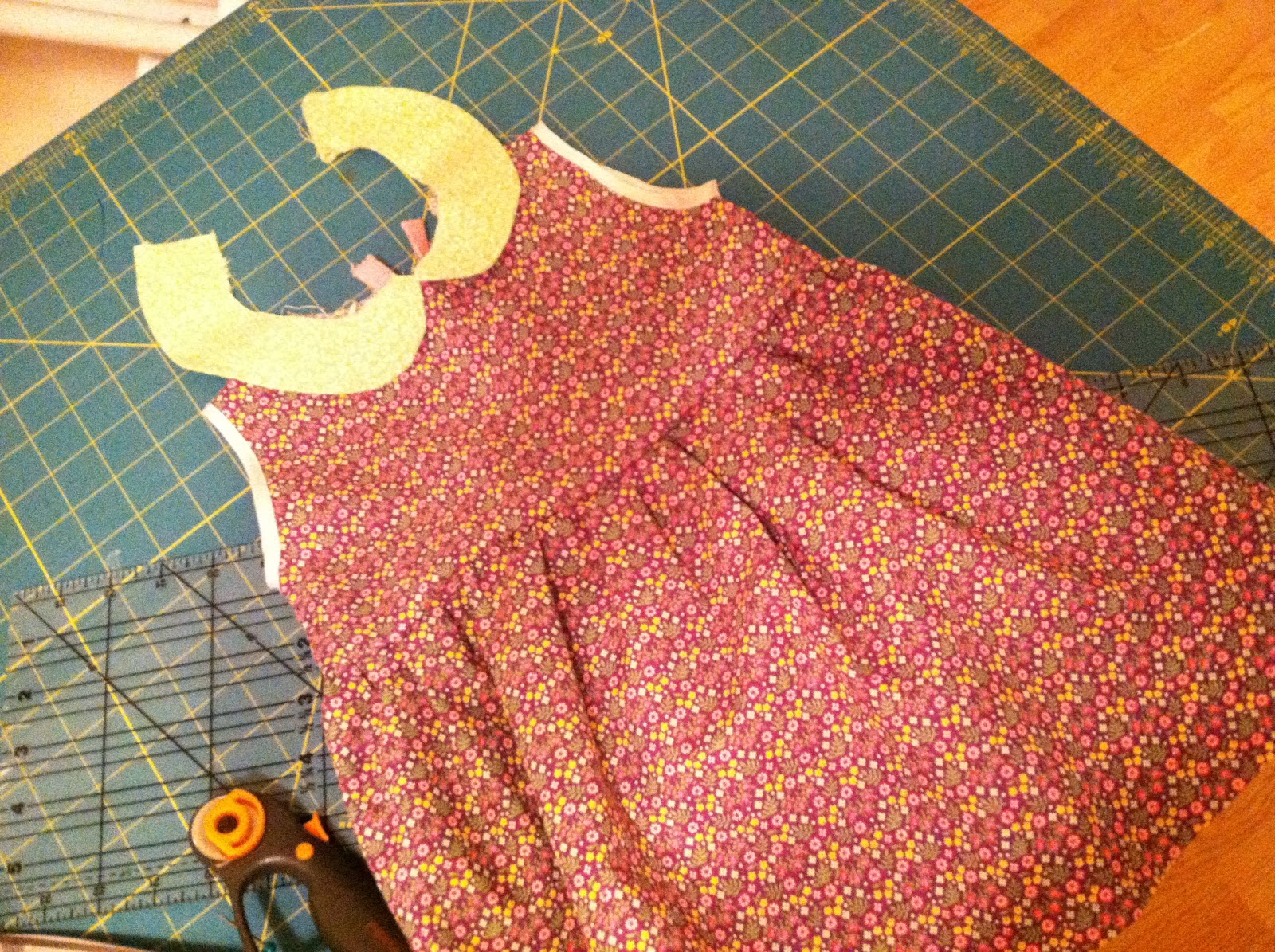 Rose's Yarn Toddler Dress with Peter Pan Collar