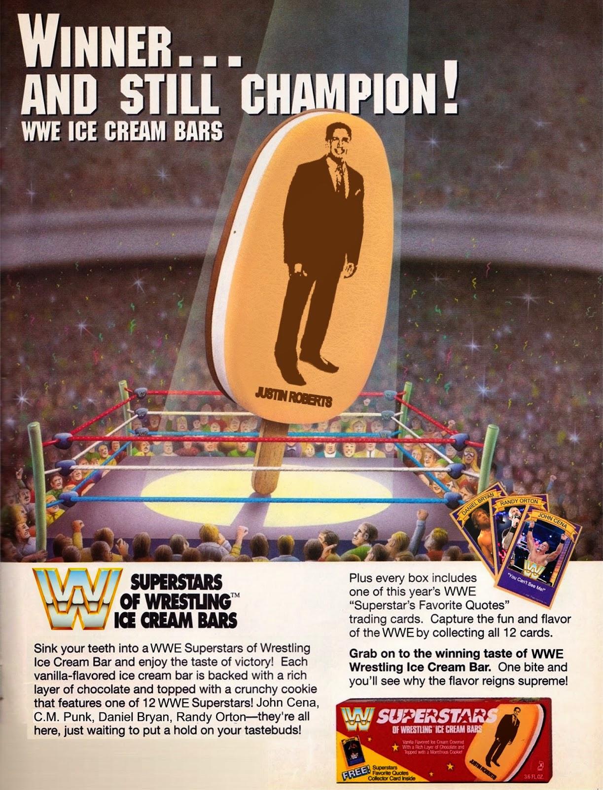 Wwe Superstar Ice Cream Bars The Holidaze: WWE Ice Cream Bars