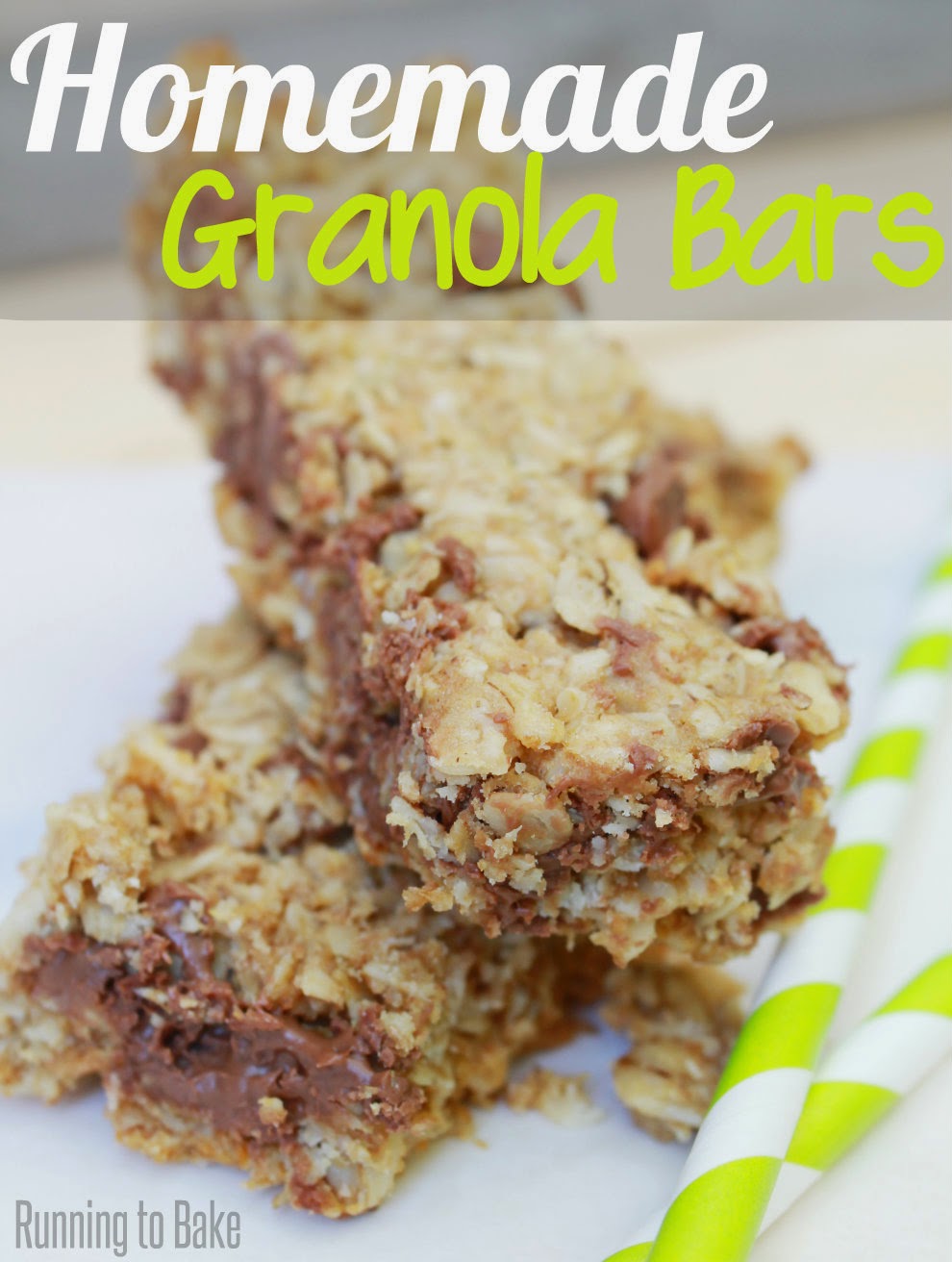 Running to Bake Homemade Granola Bars {a Running to Bake FAVE}