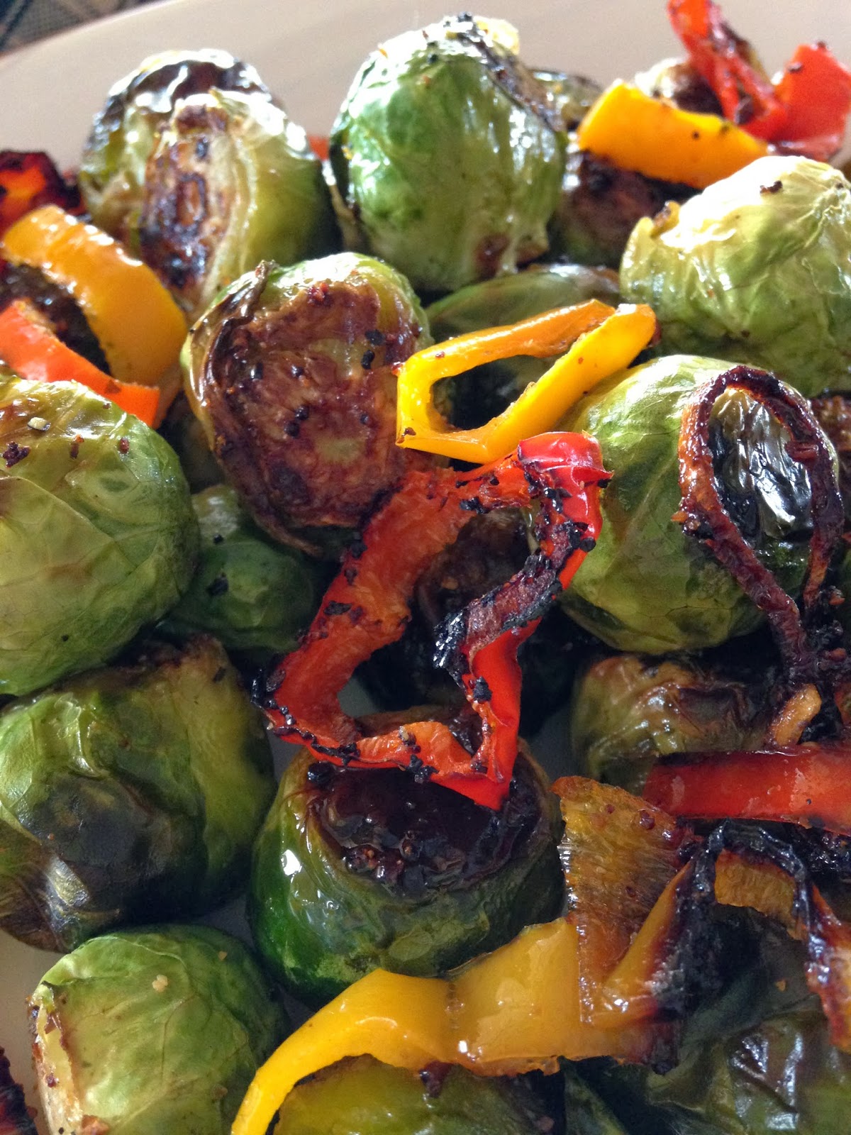 Roasted Brussels Sprouts Turnips 2 Tangerines