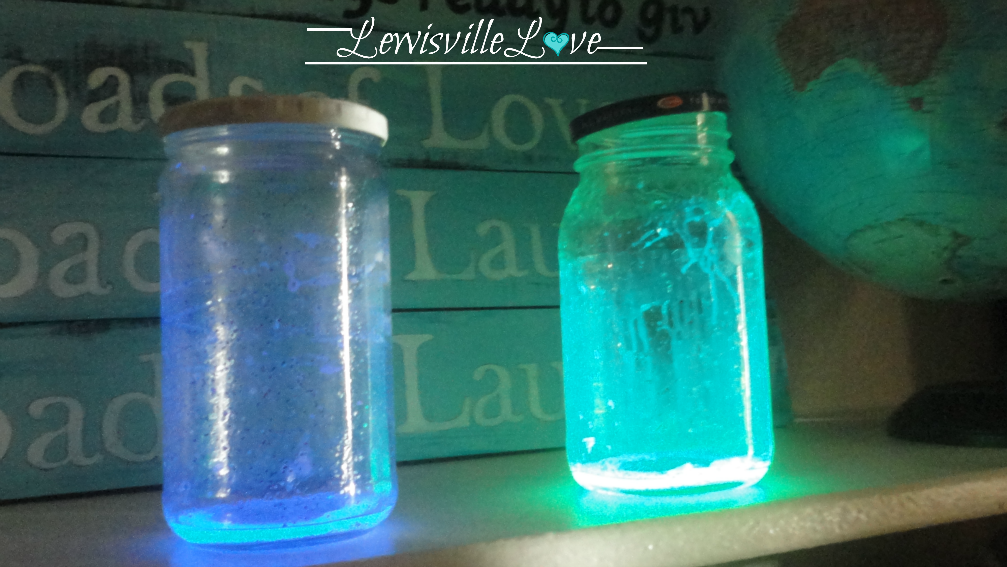Lewisville Love How to make Glow Jars