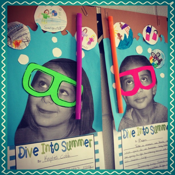 Dive into summer writing paper 03 image