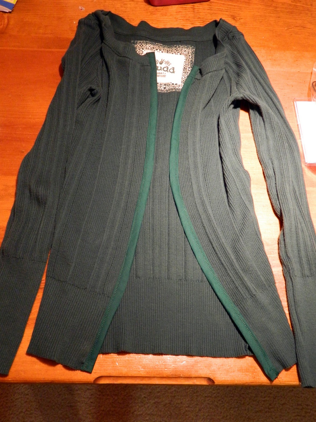 Sewright Sweater to Cardigan Tutorial