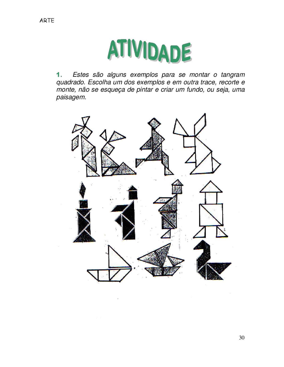ATIVIDADES DE ARTE 8° ANO EXERCÍCIOS (IMAGENS) PARA IMPRIMIR II
