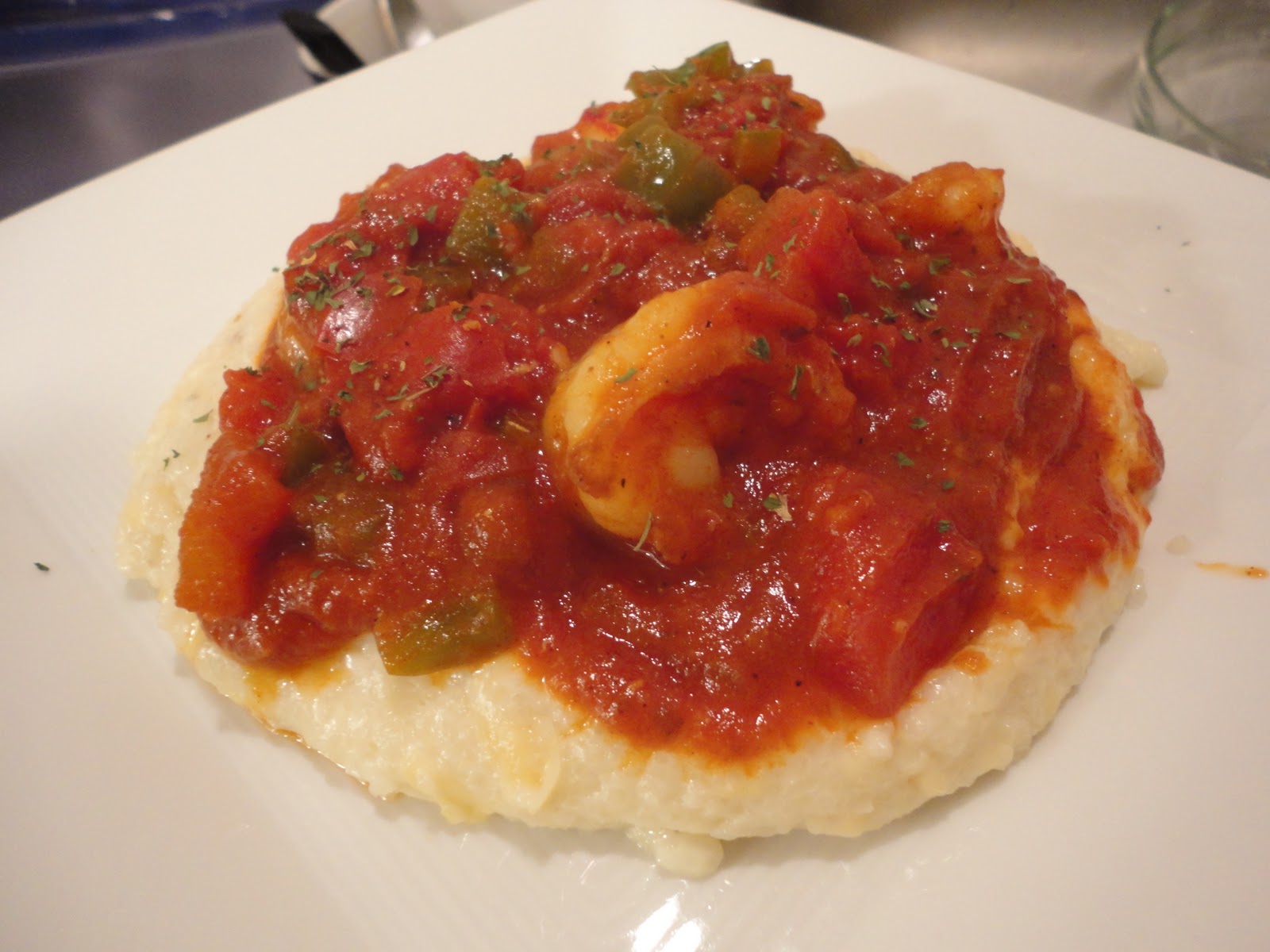 A Pirate's Journey in the Kitchen Cajun Shrimp with Smoked Gouda Grits