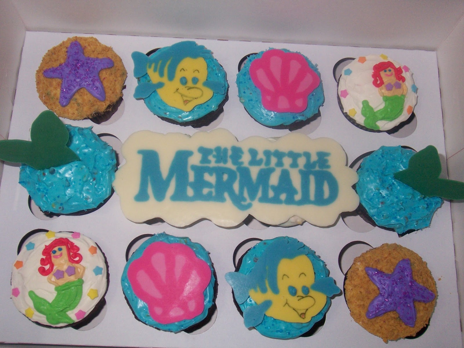 little mermaid cupcakes