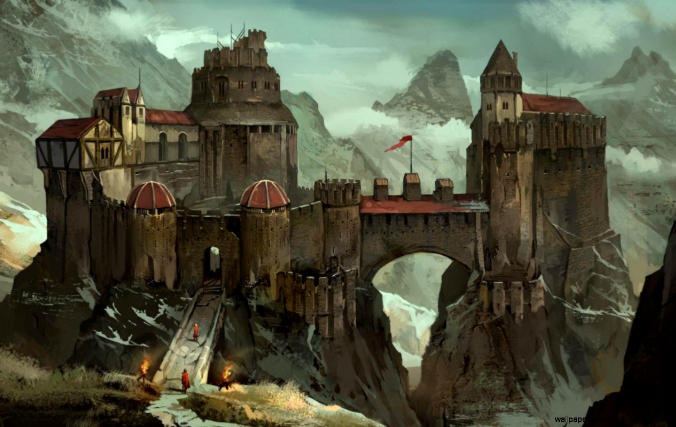 Castle Fantasy Digital Bridge Art Medieval Castle Fantasy Digital Bridge Art Medieval