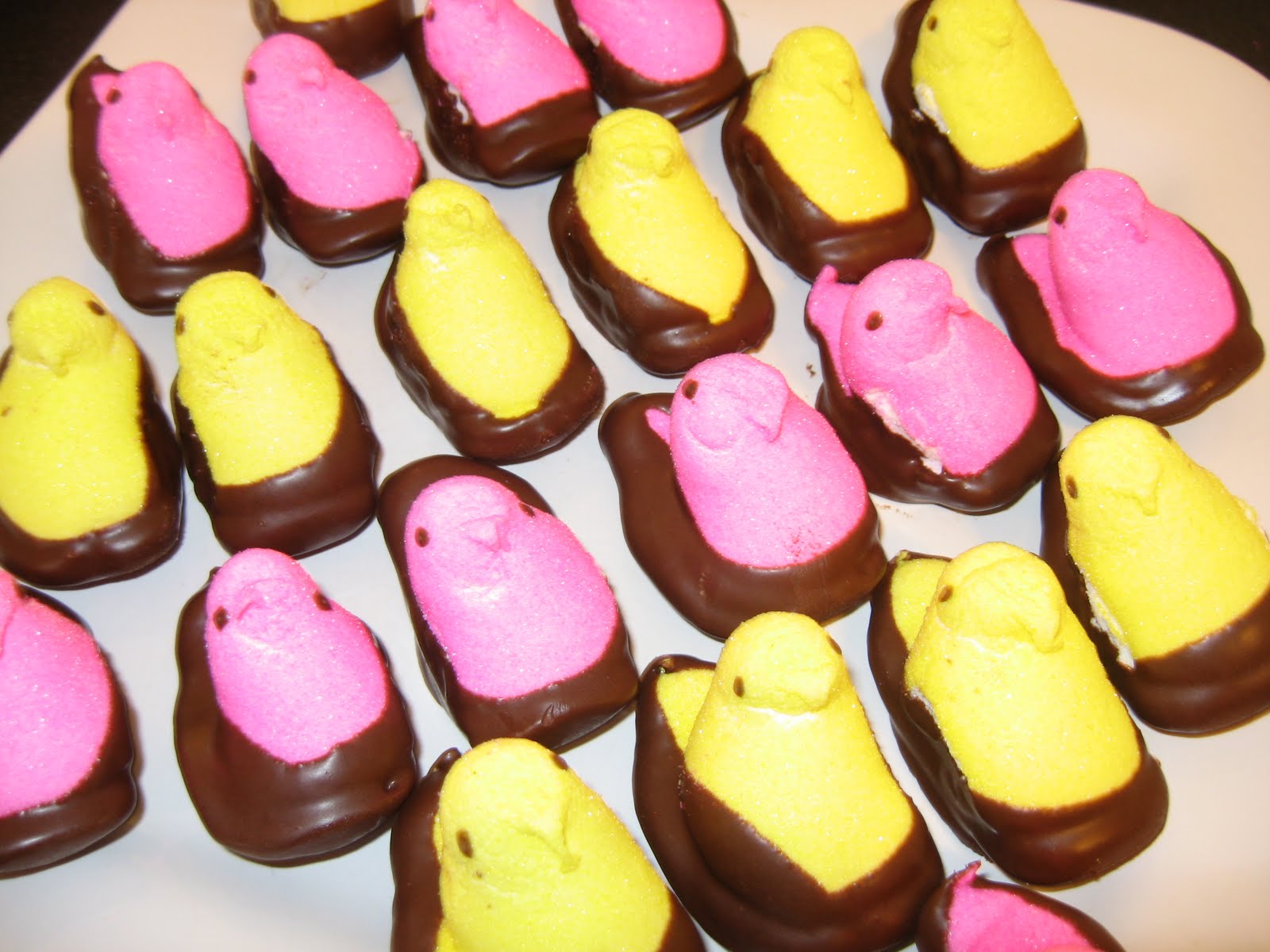 ChocolateDipped Peeps because Peep Brownies didn't work The