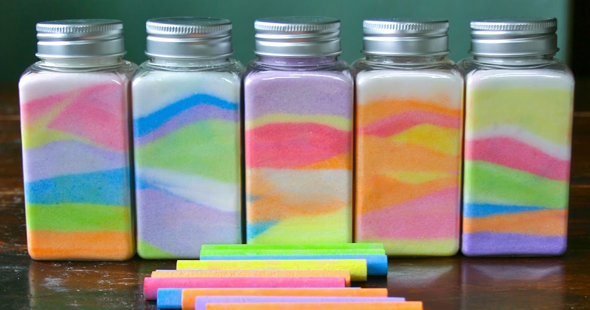 Homemade sand art! Kid's Korner