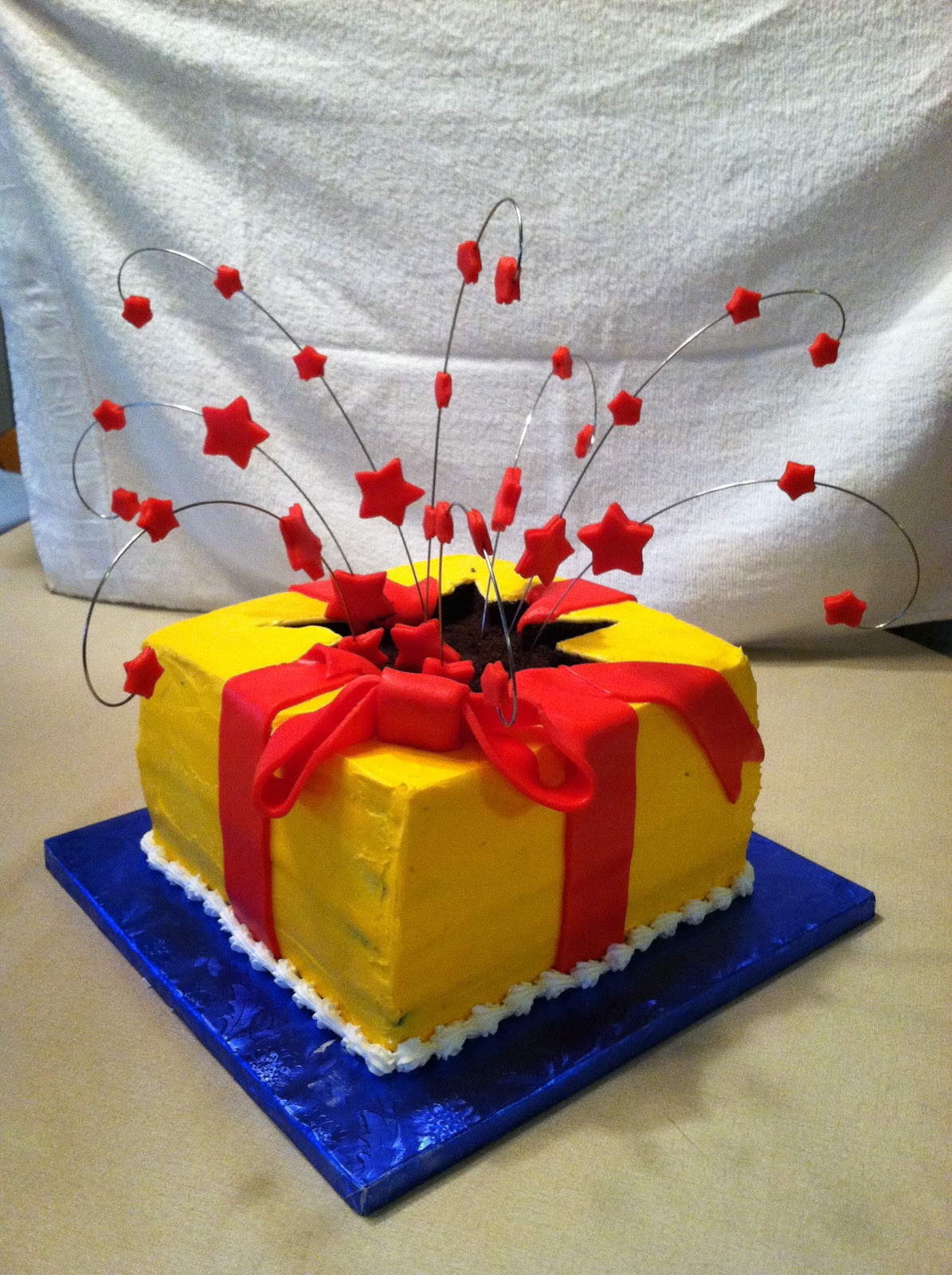 Sara's Custom Cakery Exploding Cake