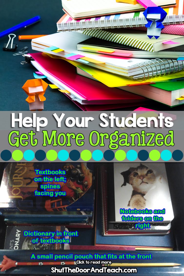 Shut The Door And Teach Help Students Keep Their Desks Neat