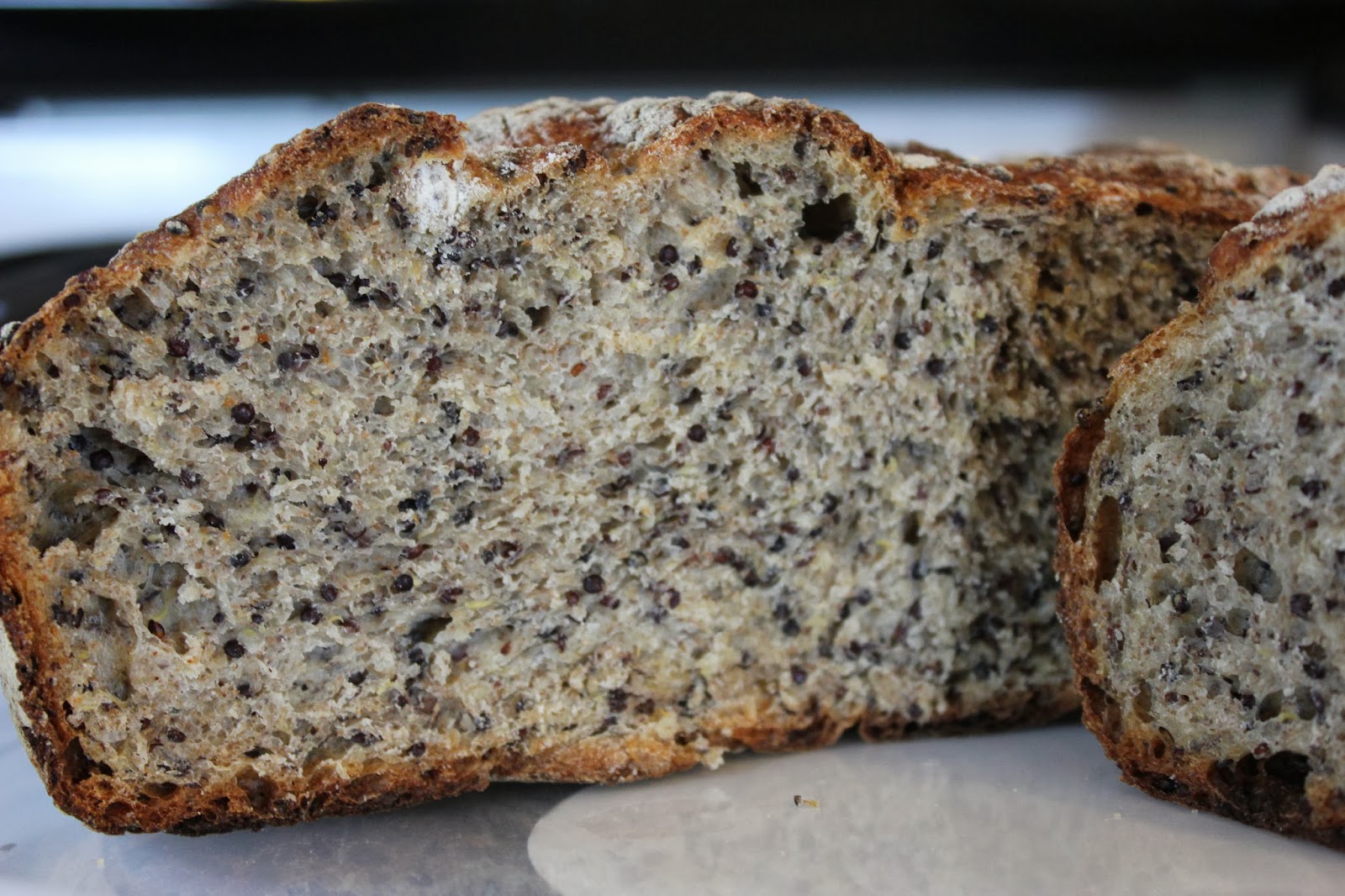 UnProcessing My World Dutch Oven Artisan Quinoa Bread