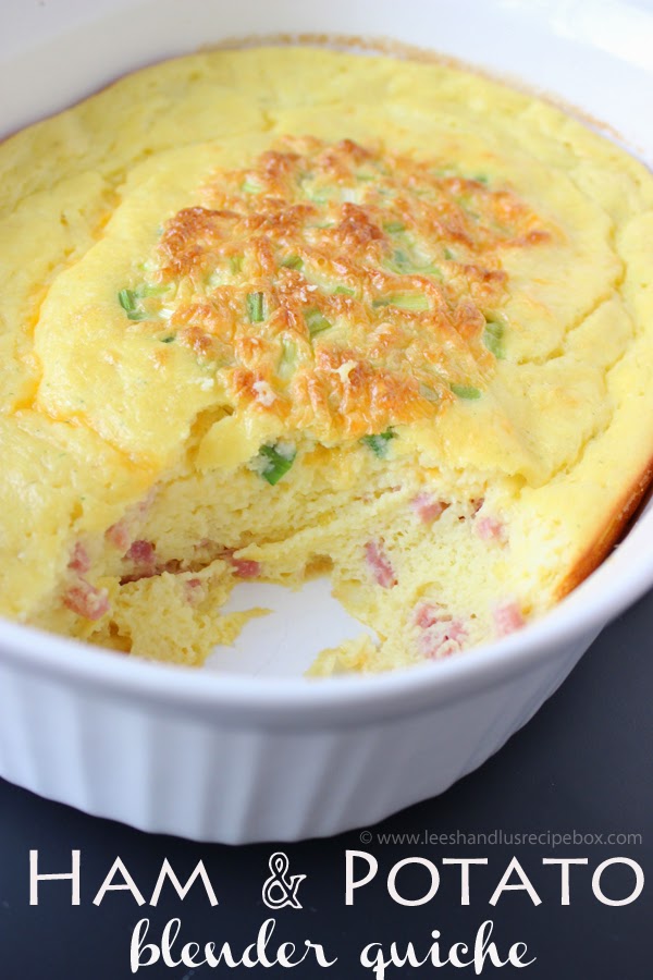Leesh & Lu's Recipe Box Ham & Potato Blender Quiche