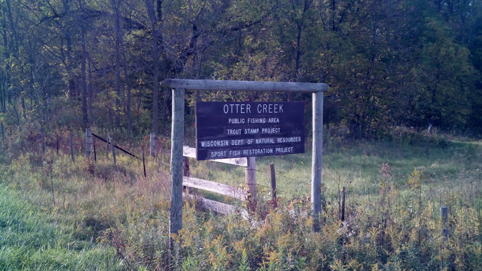 Trout Fishing Western Wisconsin Otter Creek 9/28/11