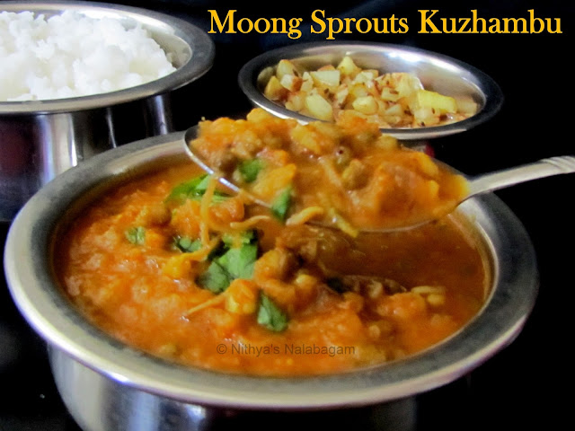 Moong sprouts Kuzhambu