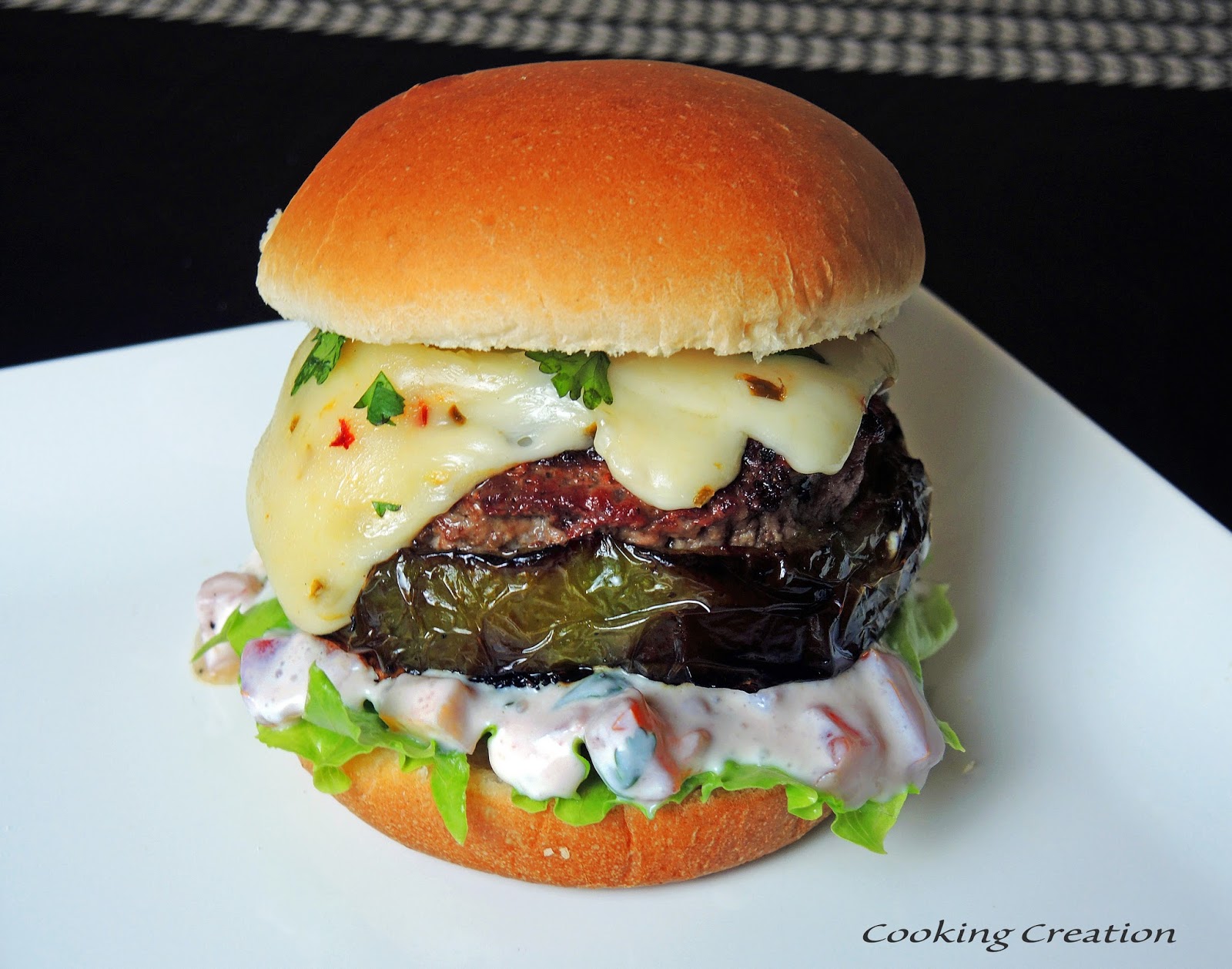 Cooking Creation Southwestern Stuffed Pepper Burgers