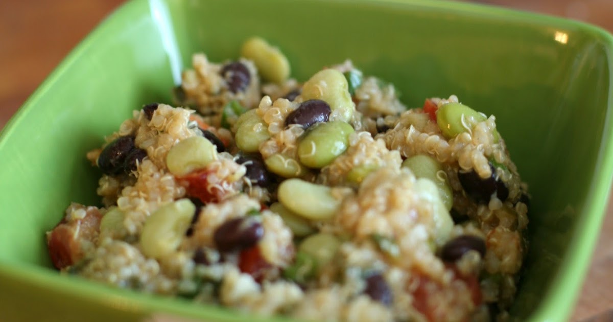 That's Damn Good! Black BeanQuinoa Salad with BasilLemon Dressing