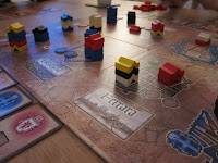 Patrician - The game board very close to the end of the game