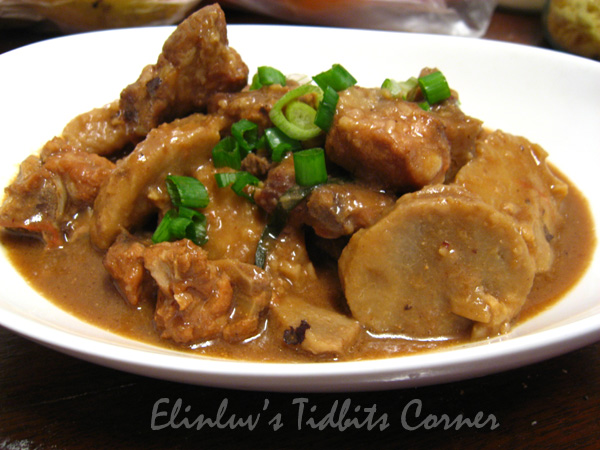 Elinluv S Tidbits Corner Braised Pork Ribs And Taro Yam