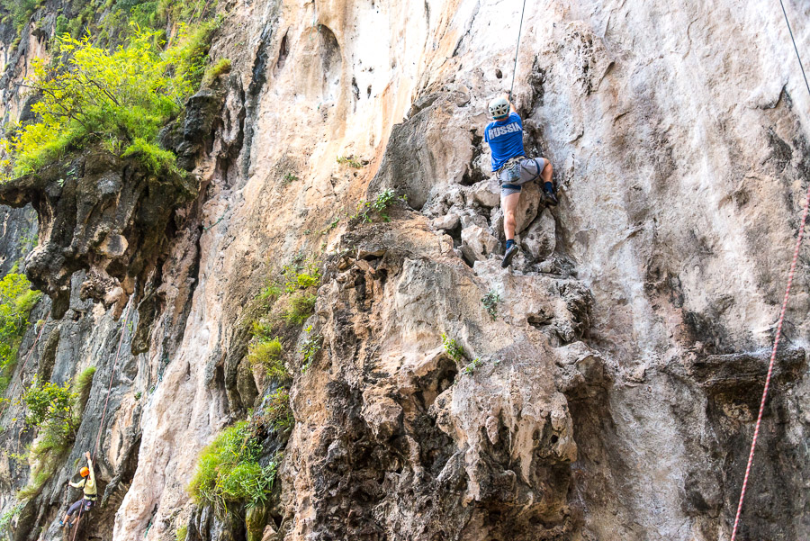 Railay. Rock climbing