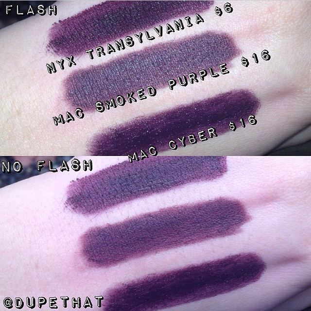 Dupethat MAC Smoked Purple Dupes