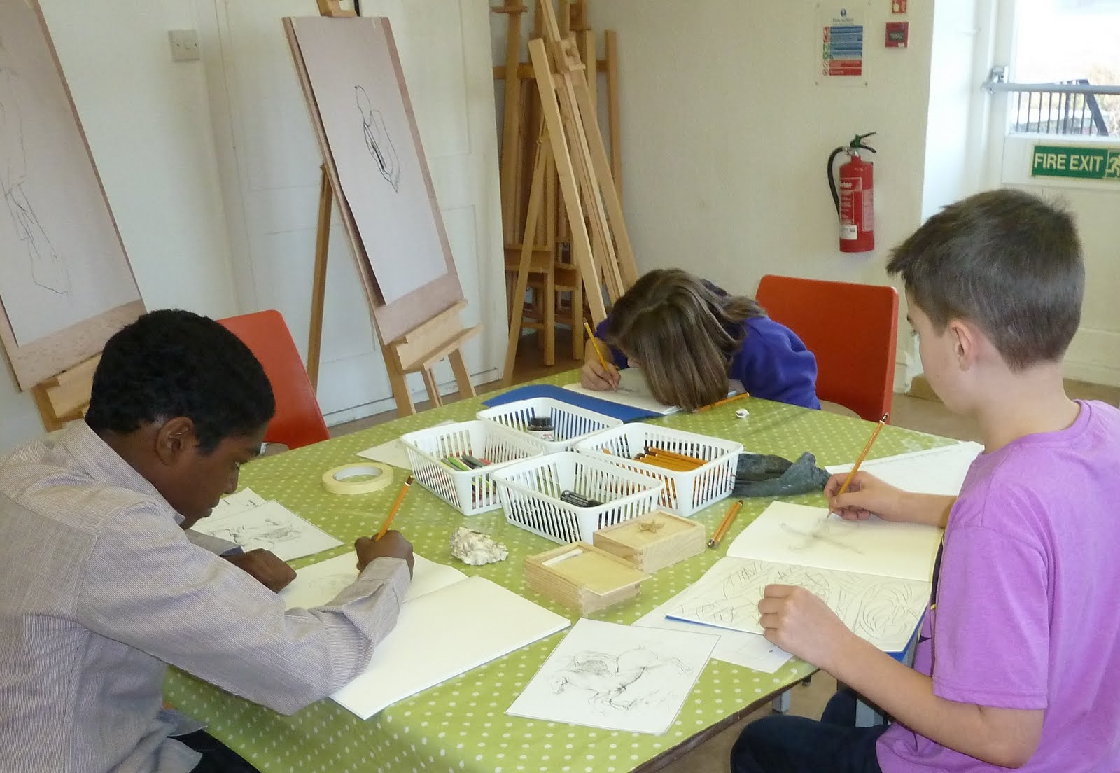 South East School of Art Work in progress KS2 Drawing week 2 Line