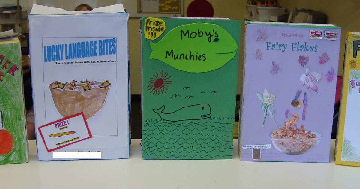 5th and Fabulous Cereal Box Book Reports
