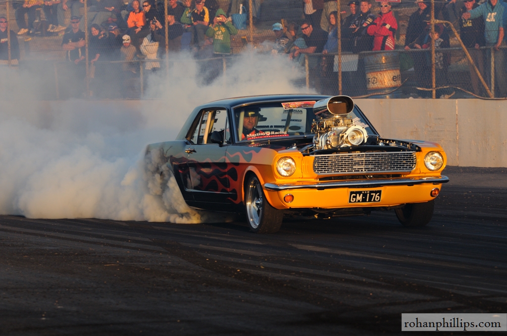 Supercharged 1966 V8 Mustang burnout photos Retro Rides