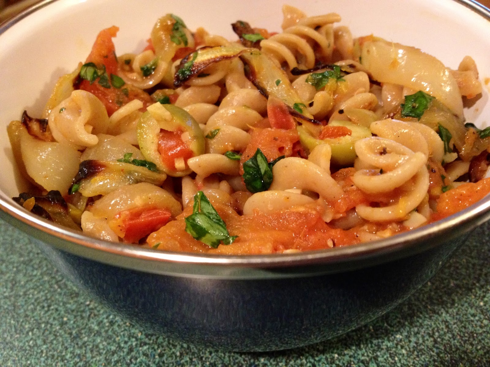 Ticket to Bite Pasta with Roasted Tomato, Orange & Olive Sauce