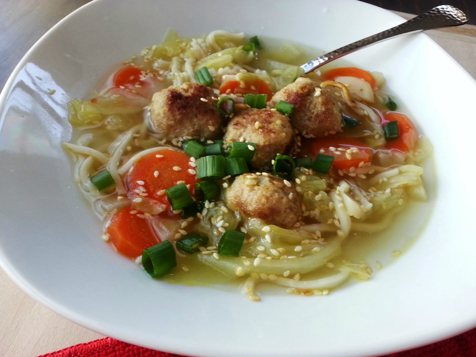 Castellon's Kitchen Spicy Asian Meatball Soup