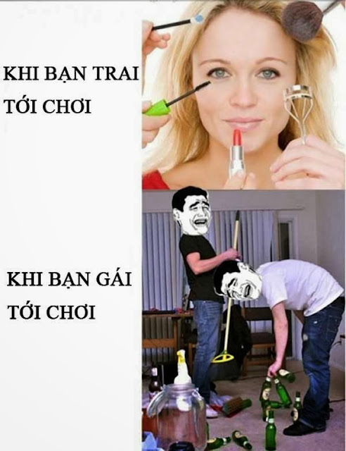 Hình ảnh TROLL hài hước con trai và con gái